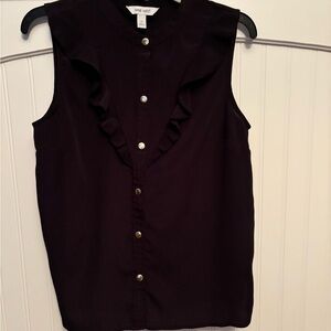 Nine West Women's Black Sleeveless Blouse